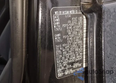 2014 Nissan Juke Sv из США, поврежденный, VIN JN8AF5MV0ET364547